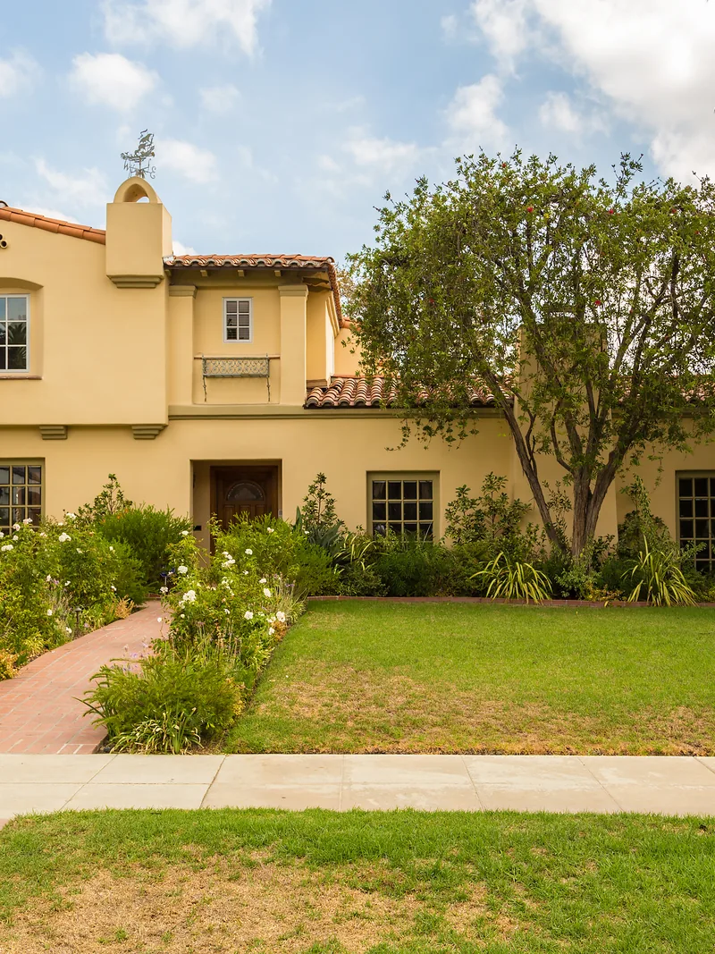 Stucco-finished home exterior in the Chico area